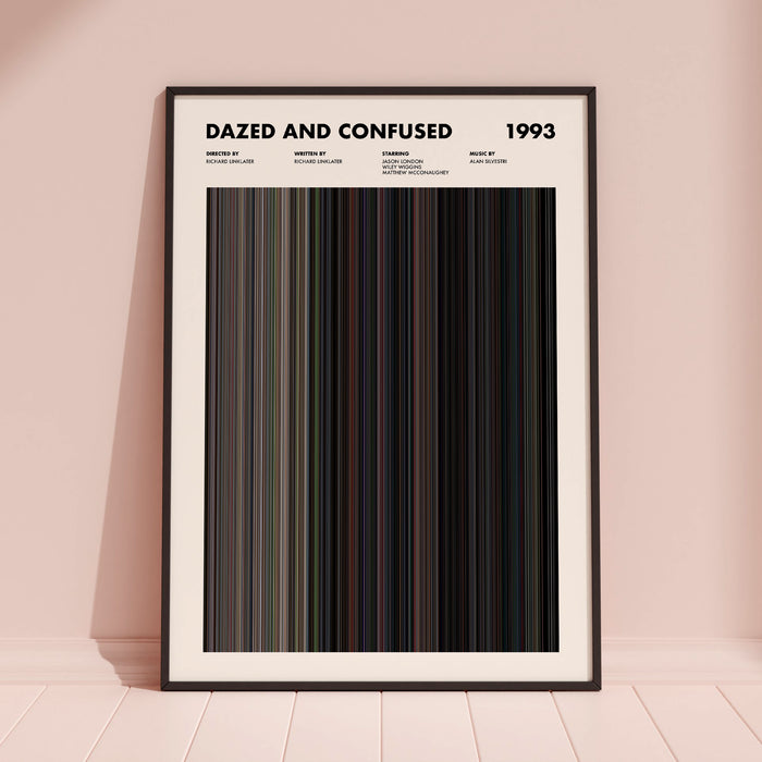 Dazed And Confused Movie Barcode Poster