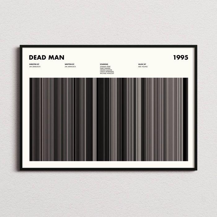 Dead Man Movie Barcode Poster