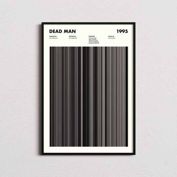 Dead Man Movie Barcode Poster