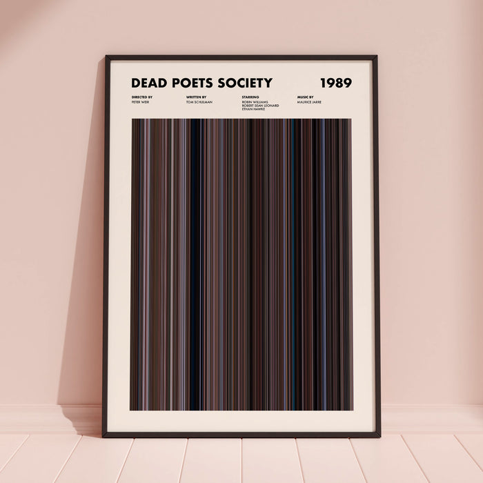Dead Poets Society Movie Barcode Poster