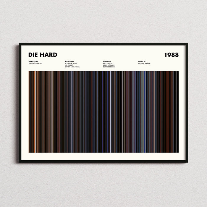 Die Hard Movie Barcode Poster