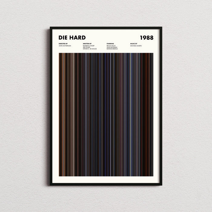 Die Hard Movie Barcode Poster