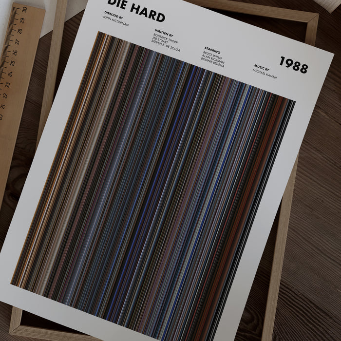 Die Hard Movie Barcode Poster