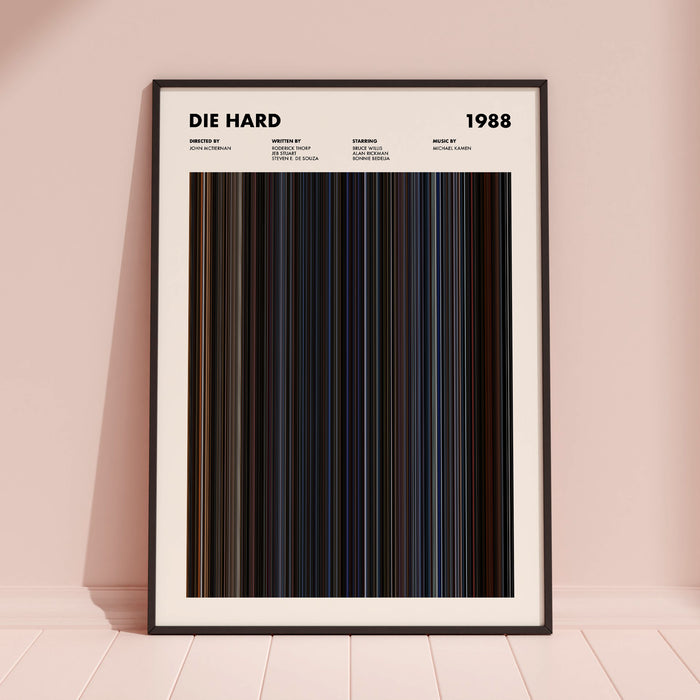 Die Hard Movie Barcode Poster