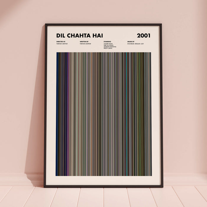 Dil Chahta Hai Movie Barcode Poster