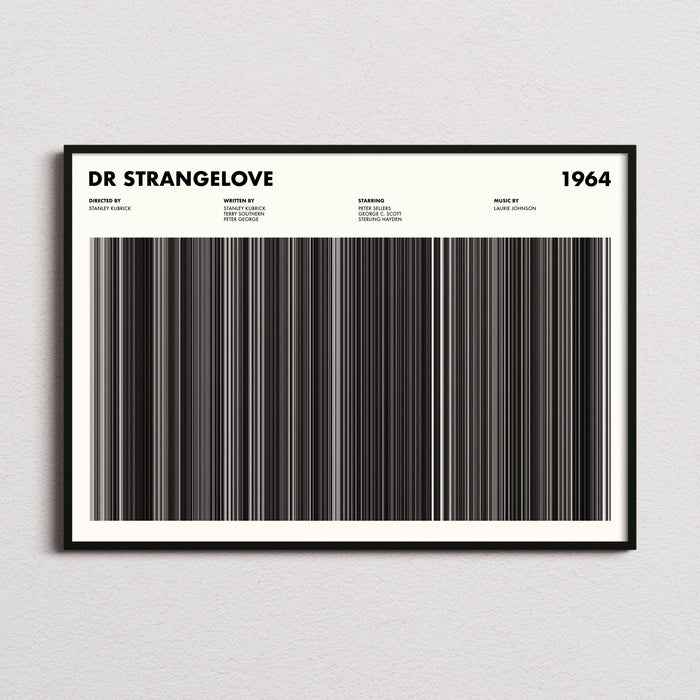 Dr Strangelove Movie Barcode Poster