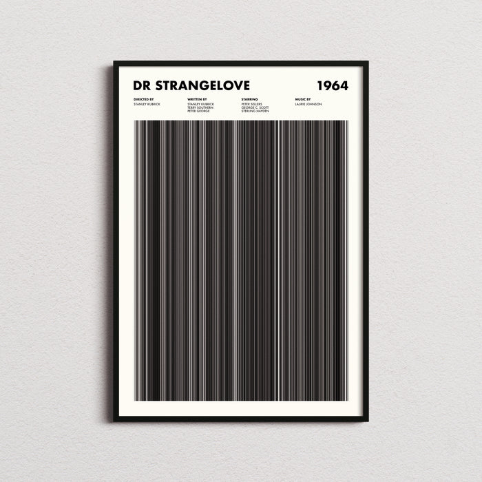 Dr Strangelove Movie Barcode Poster