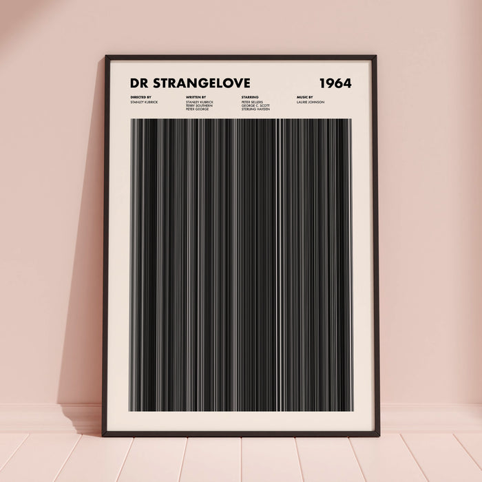 Dr Strangelove Movie Barcode Poster