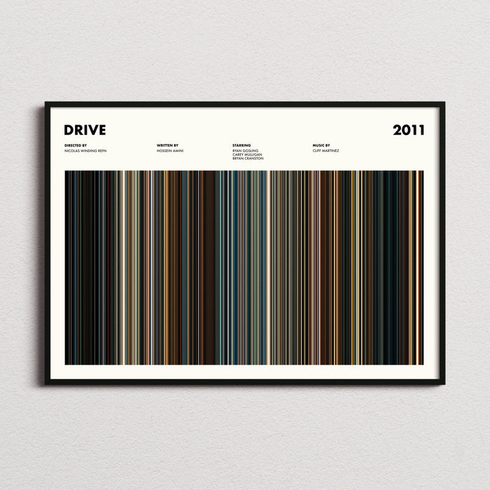 Drive Movie Barcode Poster