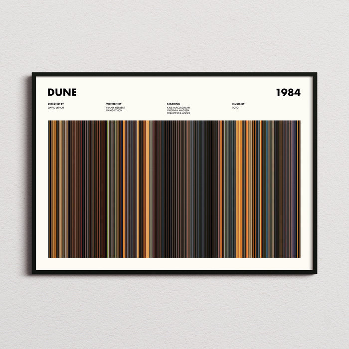 Dune 1984 Movie Barcode Poster