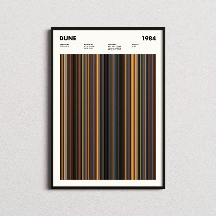Dune 1984 Movie Barcode Poster