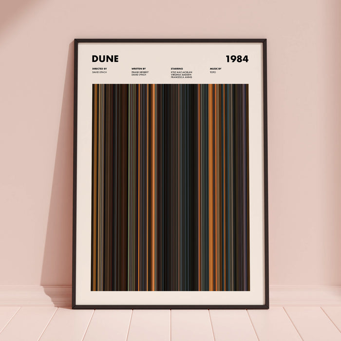 Dune 1984 Movie Barcode Poster