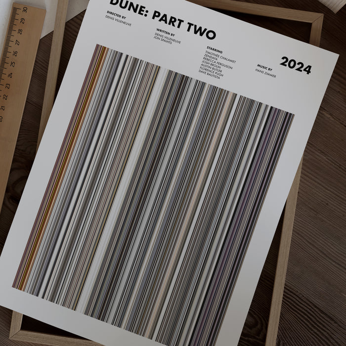 Dune Part 2 Movie Barcode Poster