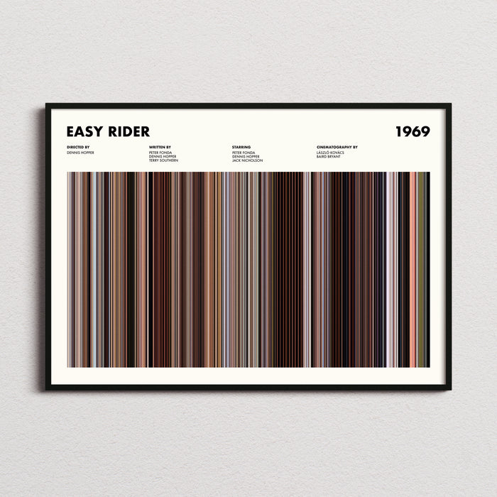 Easy Rider Movie Barcode Poster