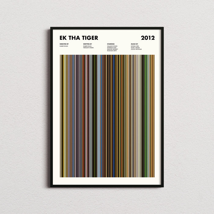 Ek Tha Tiger Movie Barcode Poster