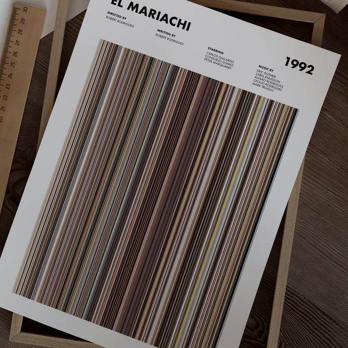 El Mariachi Movie Barcode Poster