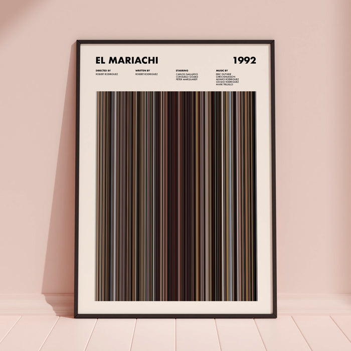 El Mariachi Movie Barcode Poster