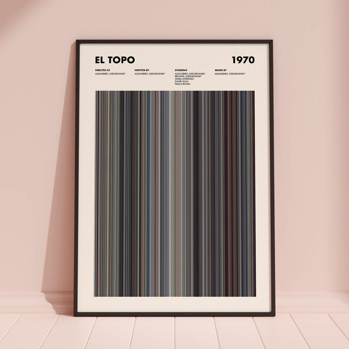 El Topo Movie Barcode Poster