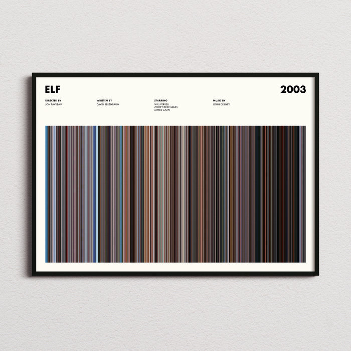 Elf Movie Barcode Poster