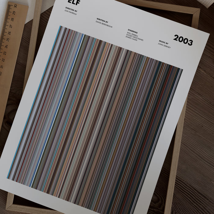 Elf Movie Barcode Poster