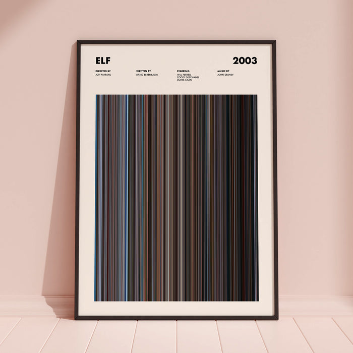 Elf Movie Barcode Poster