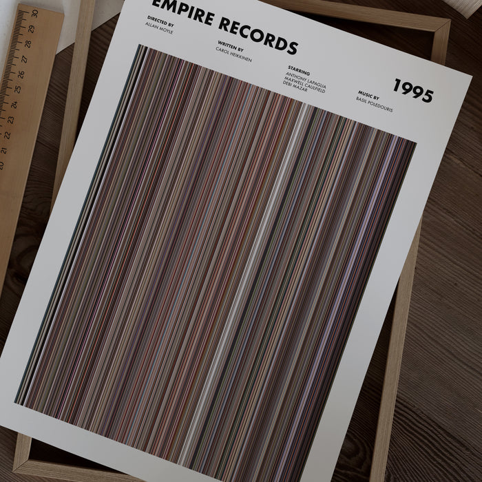 Empire Records Movie Barcode Poster