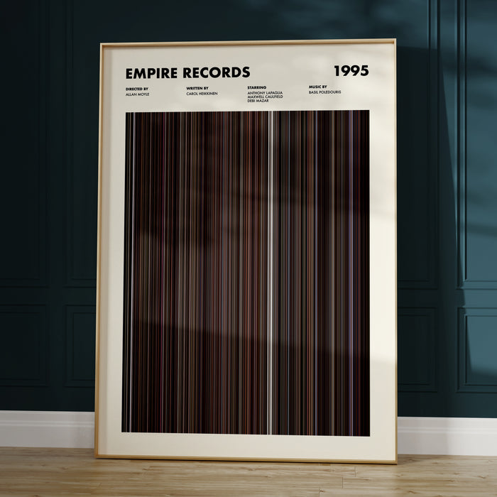 Empire Records Movie Barcode Poster