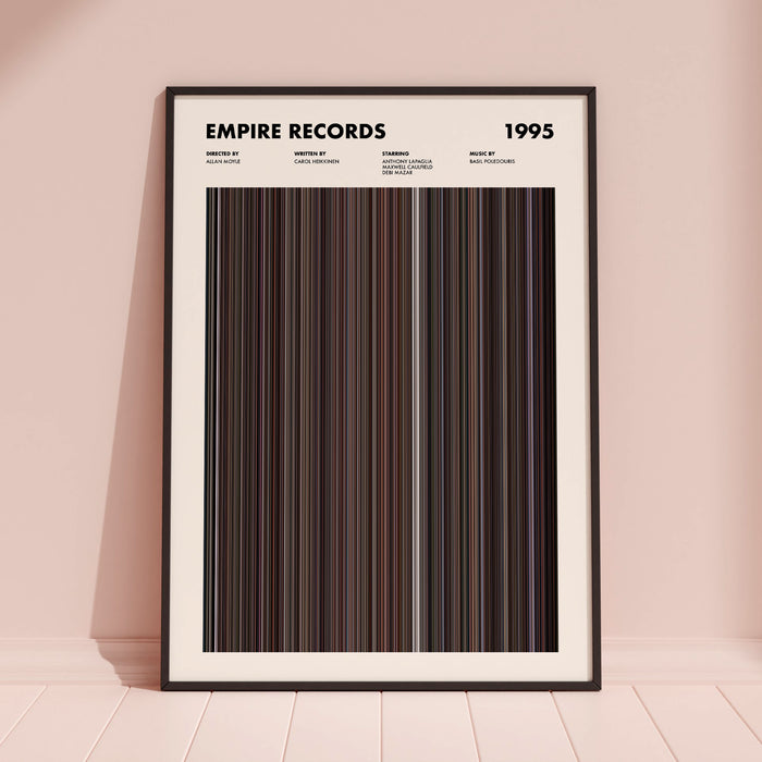 Empire Records Movie Barcode Poster