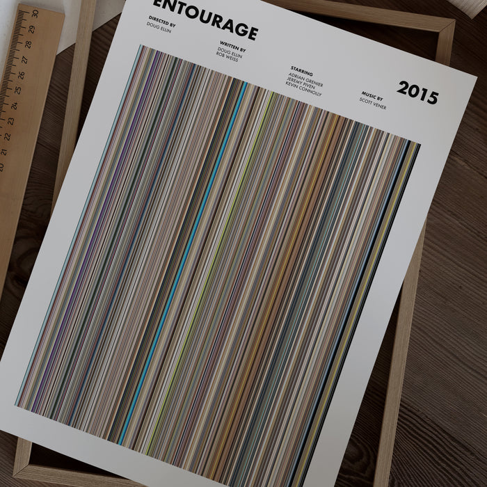 Entourage Movie Barcode Poster