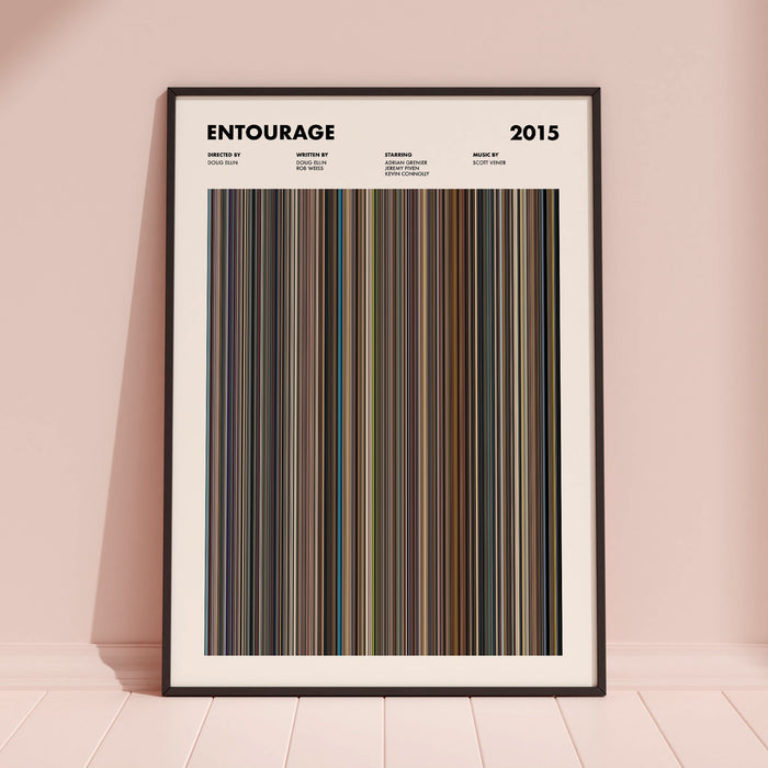 Entourage Movie Barcode Poster