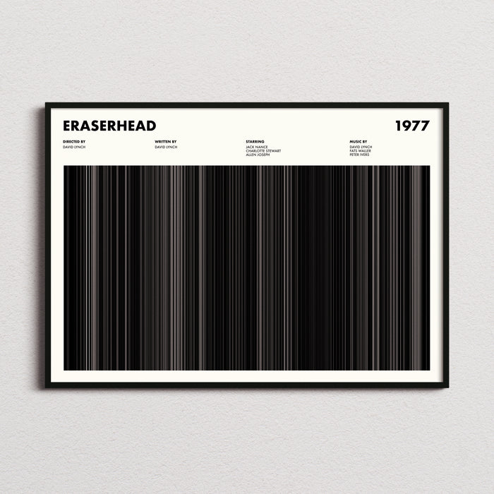 Eraserhead Movie Barcode Poster