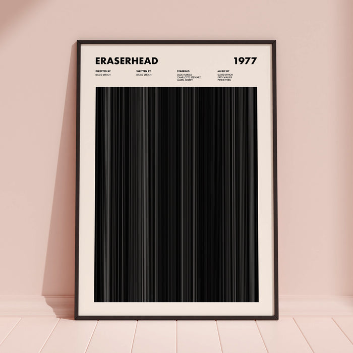 Eraserhead Movie Barcode Poster