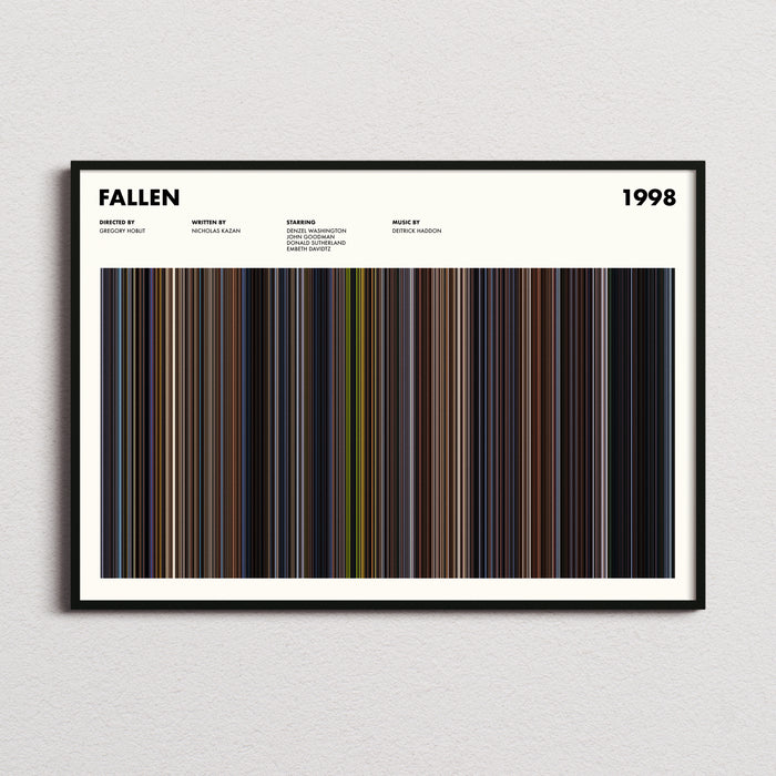 Fallen Movie Barcode Poster