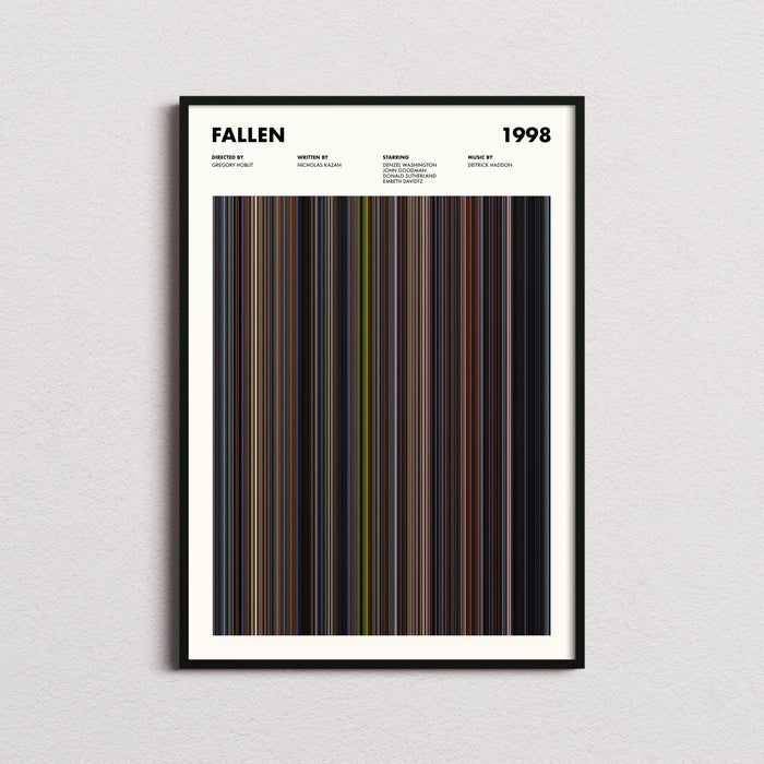 Fallen Movie Barcode Poster