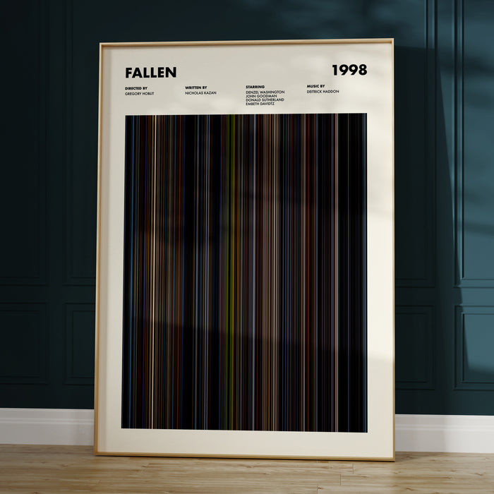 Fallen Movie Barcode Poster