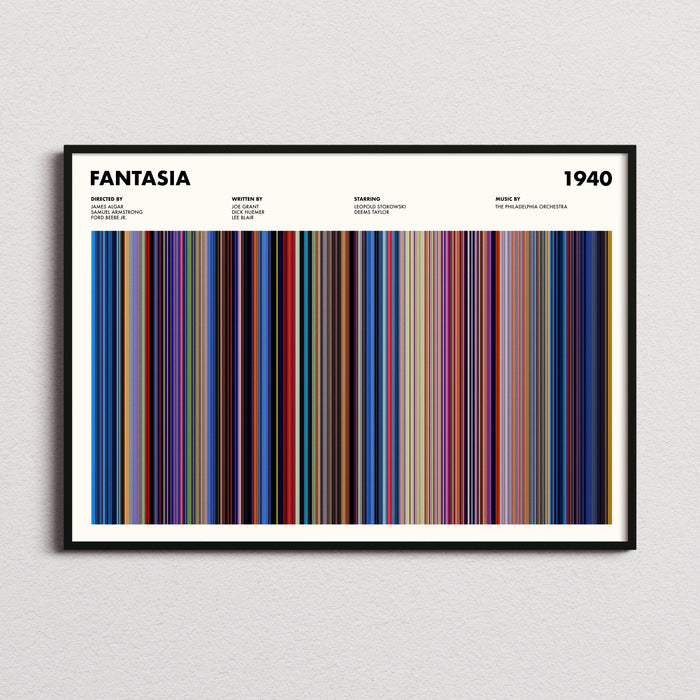 Fantasia Movie Barcode Poster