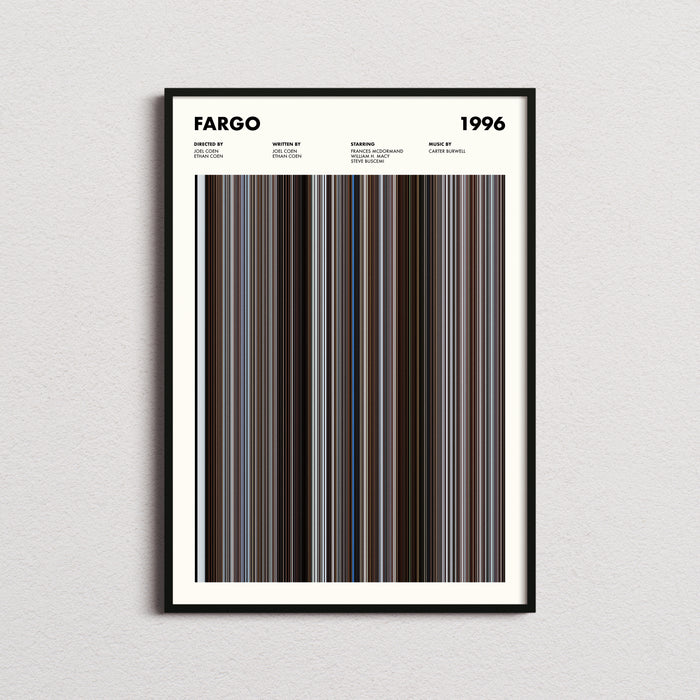 Fargo Movie Barcode Poster