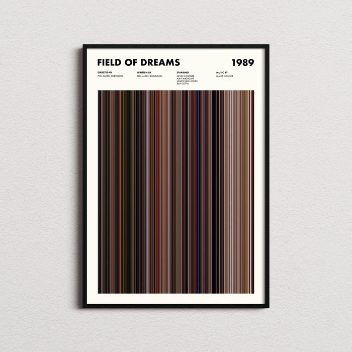 Field Of Dreams Movie Barcode Poster