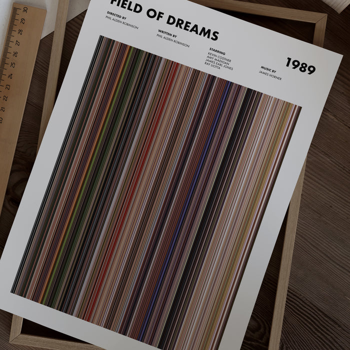 Field Of Dreams Movie Barcode Poster