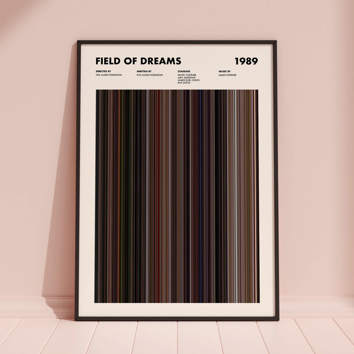 Field Of Dreams Movie Barcode Poster