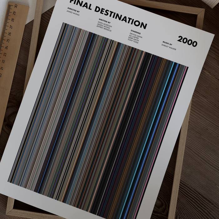 Final Destination Movie Barcode Poster