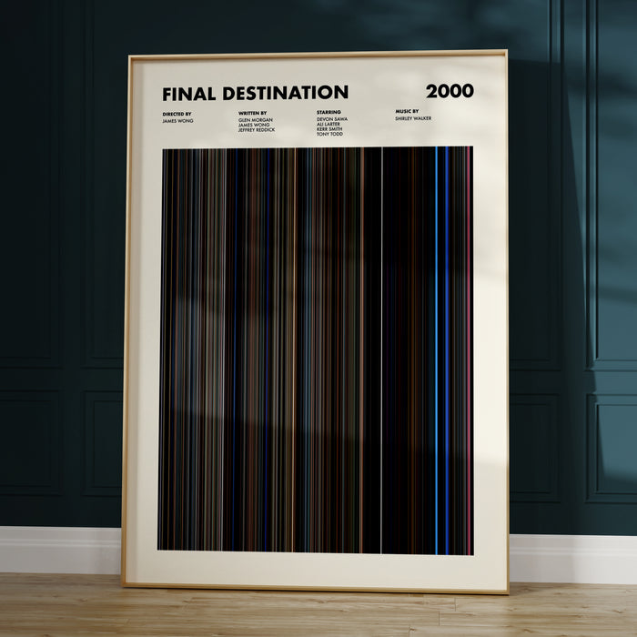 Final Destination Movie Barcode Poster