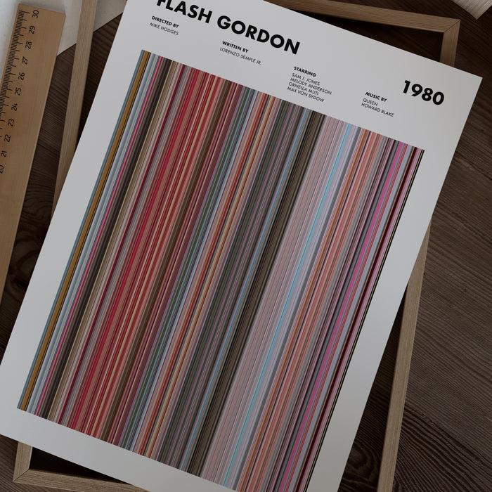 Flash Gordon Movie Barcode Poster