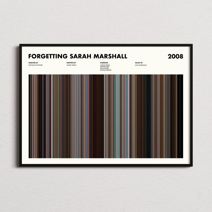 Forgetting Sarah Marshall Movie Barcode Movie Barcode Poster