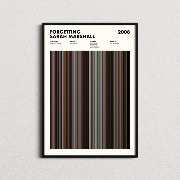 Forgetting Sarah Marshall Movie Barcode Movie Barcode Poster