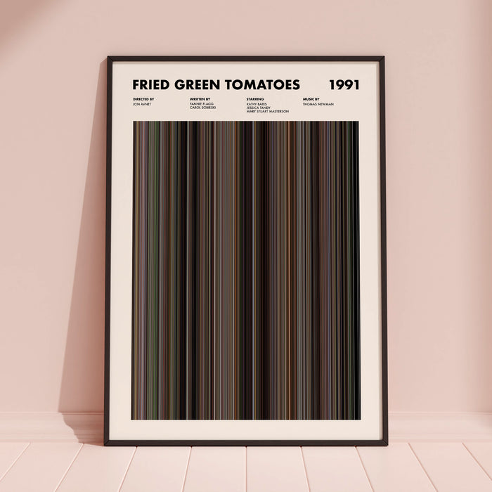 Fried Green Tomatoes Movie Barcode Poster