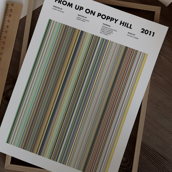 From Up On Poppy Hill Movie Barcode Poster