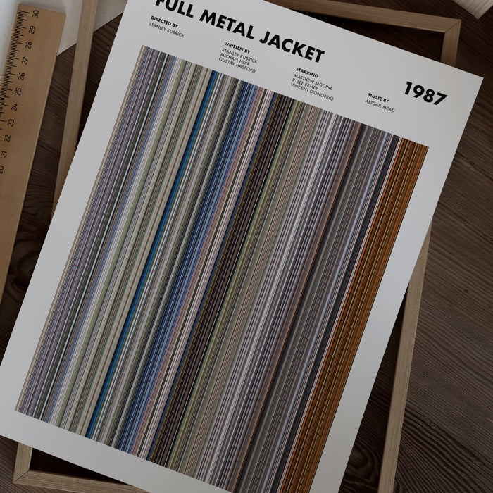 Full Metal Jacket Movie Barcode Poster