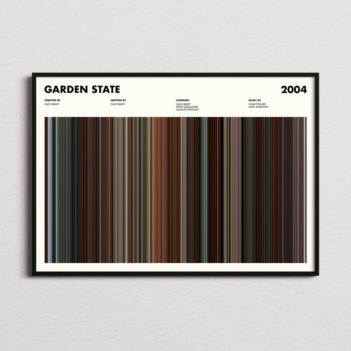 Garden State Movie Barcode Poster