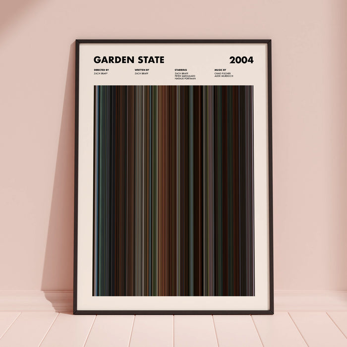 Garden State Movie Barcode Poster